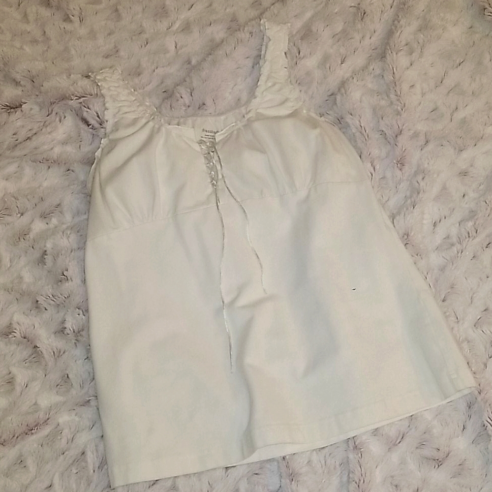 White laced top.